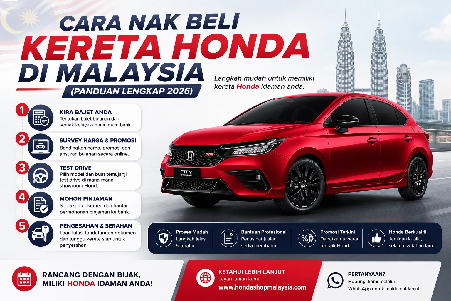 Cara nak beli honda oleh hondashopmalaysia