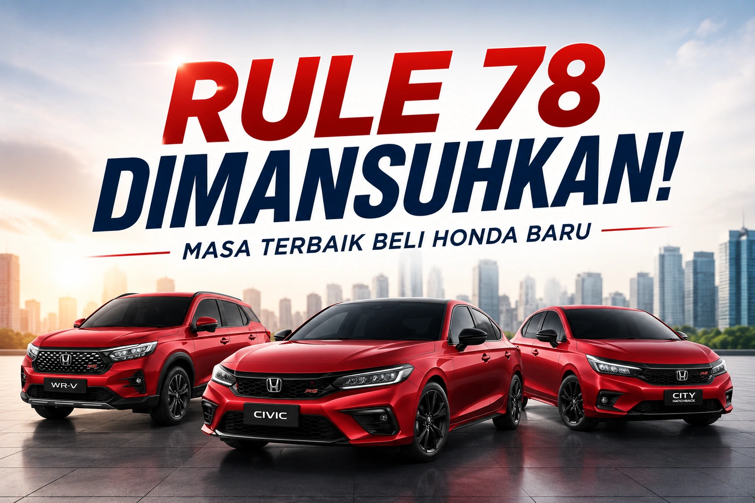 Rule 78 Dimansuhkan: Kenapa Sekarang Masa Sesuai Beli Honda Baru?