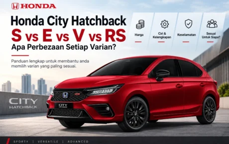 Honda City Hatchback S vs E vs V vs RS: Apa Perbezaan Setiap Varian?